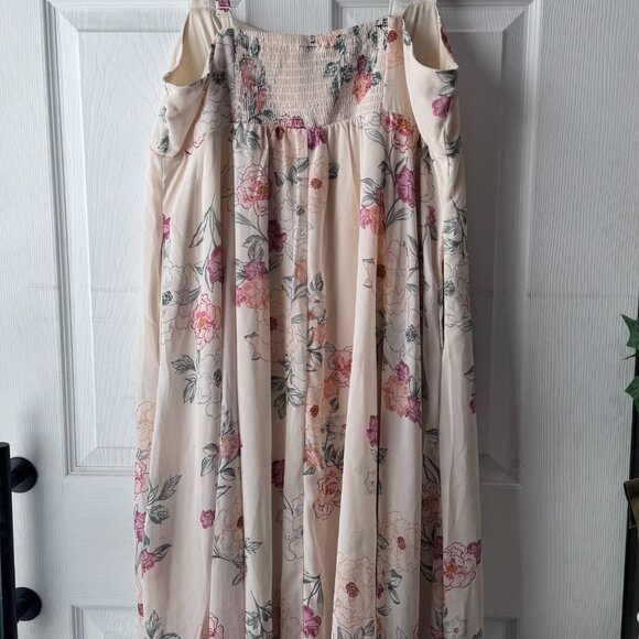 Torrid Midi Chiffon Empire Waist Dress Size 0 - Picture 4 of 6